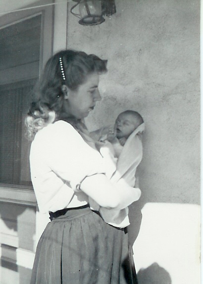 Helen Hayes and baby Richard in Santa Fe, 1945